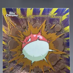 Voltorb #100 Topps Chrome Series 2 Pokemon Card Holo 2000 TV Animation Edition - Image 3