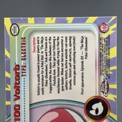 Voltorb #100 Topps Chrome Series 2 Pokemon Card Holo 2000 TV Animation Edition - Image 5