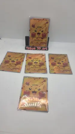 heinz pikachu Pokemon card x5 ( Fan Art) Crd1975 - Image 1