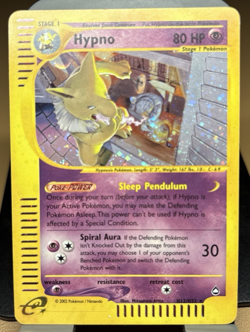 Hypno Aquapolis Holo Pokemon TCG H12/H32 Vintage WOTC LP - Image 1
