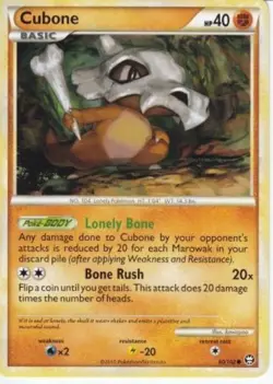 Cubone 60/102 HGSS Triumphant Common PERFECT MINT! Pokemon - Image 1