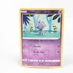 Espurr 081/195 Pokemon SWSH12: Silver Tempest Common Reverse Holo NM - Image 1