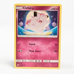 Clefairy 39/68 Pokemon Hidden Fates Common NM - Image 1