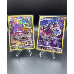 Pokemon TCG Gengar TG06 & Chandelure TG04 Holo Full Art 2-Lot - Image 1