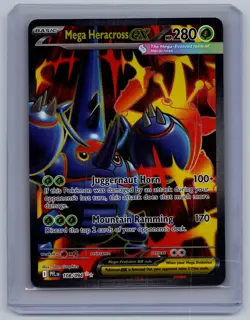 Mega Heracross ex 108/094 Ultra Rare Phantasmal Flames Pokemon Near Mint - Image 1