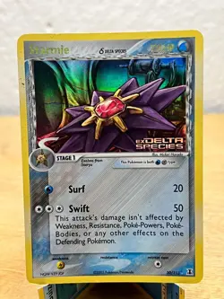 Delta Species Starmie 30/113 Rare Pokemon Reverse Holo DMG - Image 1