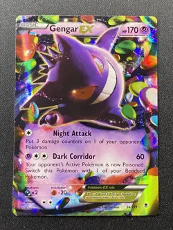 Pokemon TCG Gengar EX 34/119 Ultra Rare Holo XY Phantom Forces NM - Image 3