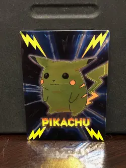1999 Pokemon Meiji Promo Foil Japanese Embossed Pikachu - Image 3