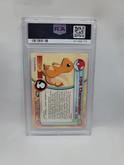 1999 TOPPS POKEMON TV FOIL #4 CHARMANDER PSA 7 - Image 2