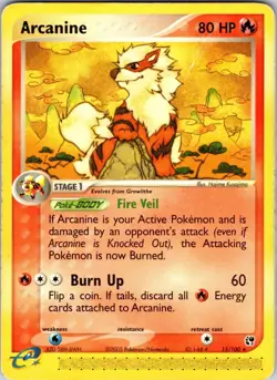 Arcanine 15/100 Sandstorm Pokemon MP Normal - Image 1