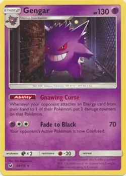 Lightly Played Gengar - 38/111 - Non-Holo Theme Deck Exclusive Pokemon Deck Excl - Image 1