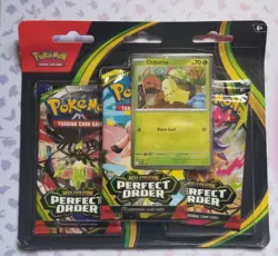 Pokemon TCG Perfect Order 3 Pack Blister Booster Packs - Image 1
