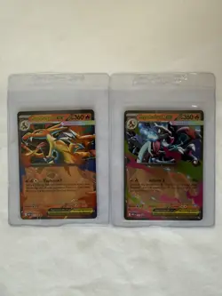 Mega Charizard X Ex 029 & Mega Charizard Y Ex 030 Black Star Promo Pokemon - Image 1