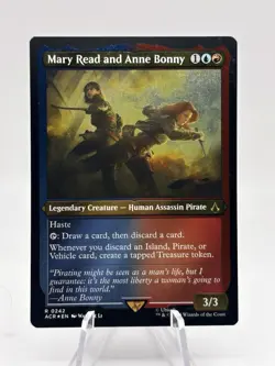 Mary Read and Anne Bonny 0242 Etched Foil Assassin's Creed ACR MTG NM - Image 1