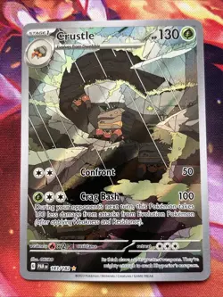 Pokemon Crustle 183/182 Paradox Rift Illustration Rare Holo NM - Image 1