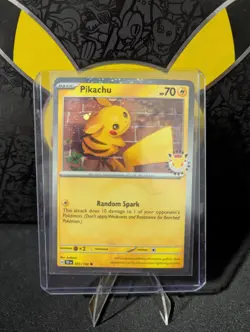Pikachu 51/162 Stamped 2026 Pokemon Day 30th Anniversary Promo TCG - Image 1