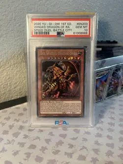 💎 PSA 10 2020 Yu-Gi-Oh! Winged Dragon of Ra - SBCB-EN203 - Speed Duel Secret - Image 1
