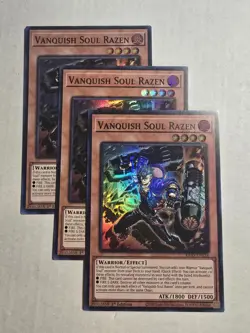 3x Vanquish Soul Razen 1st Edition Super Rare RA05-EN034 Yu-Gi-Oh! - Image 1