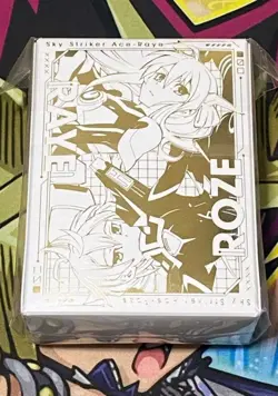 Yu-Gi-Oh Sky Striker Ace Deck Case Jump Victory Carnival 2024 white Gold Japan - Image 2