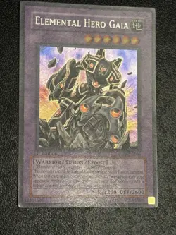 Yugioh! Elemental Hero Gaia ANPR-EN099 Secret Rare 1st Edition LP - Image 1