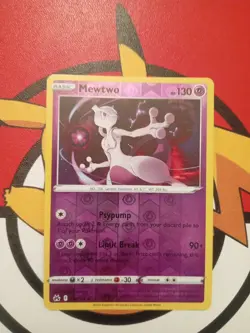 Pokemon TCG Mewtwo Crown Zenith 059/159 Reverse Holo Rare LP. - Image 1