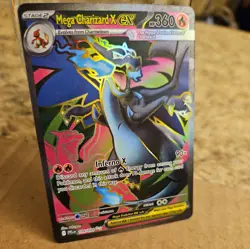 Mega Charizard x EX 109/094 Me02: Phantasmal Flames Holo NM - Image 1