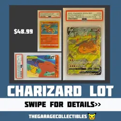 GRADED CHARIZARD POKEMON CARD / Authentic Near Mint or Higher + FREE SHIPPING - Image 1