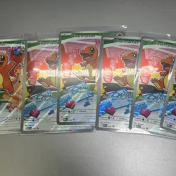 Pokemon First Partner MEP EN 038 Charmander Illustration rare Promo 7 CARD LOT - Image 3