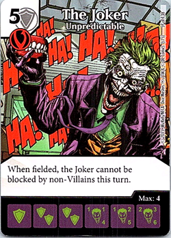 Justice League Dice Masters Dice & Card #57 The Joker Unpredictable - Image 1