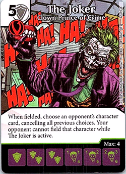 Justice League Dice Masters Dice & Card #92 The Joker Clown Prince Of Crime - Image 1