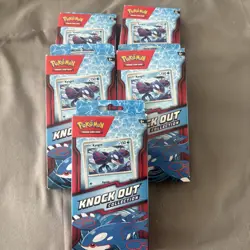 Pokemon Knock Out Collection Box Kyogre Foil Card Sticker Lot of 5!! - Image 1