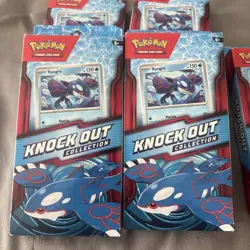 Pokemon Knock Out Collection Box Kyogre Foil Card Sticker Lot of 5!! - Image 2
