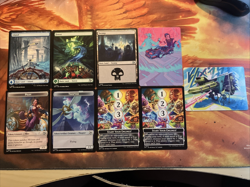 MTG 9 x Card Lot (3 x Land, 4 x Token & 2 x Art Card) Aetherdrift Near-Mint!! - Image 1