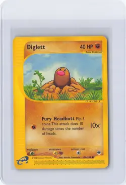 Diglett E-Series Expedition Common 106/165 Pokemon Card HP - Image 1