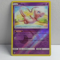 Mew - 76/214 - Holo Rare Reverse - Unbroken Bonds - Pokemon TCG Card - NM - Image 2