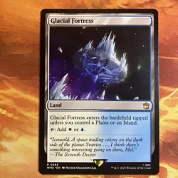 MTG Glacial Fortress Universes Beyond: Doctor Who Near-Mint Rare Land!! - Image 1