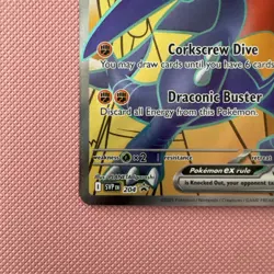 Cynthia's Garchomp ex 204 SVP Scarlet & Violet black Promo Holo Full Art Pokemon - Image 3