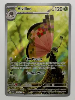 Pokemon TCG Vivillion Illustration Rare Secret Rare Surging Sparks 193/191 - Image 1