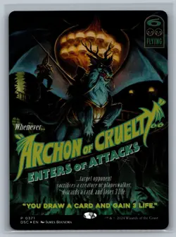MTG Commander: Duskmourn: House of Horror Archon of Cruelty #0371 Showcase Foil - Image 1