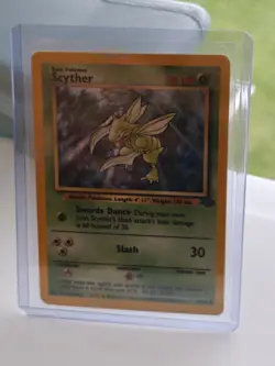 Scyther Holo Base Set 2 17/130 Rare Pokemon Card - Image 3