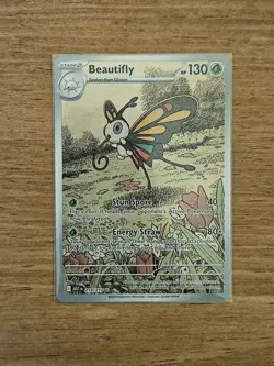 Beautifly 219/217 Illustration Rare Holo Card - Pokemon Ascended Heroes NM - Image 1
