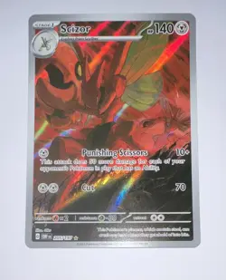 2023 Pokemon Scarlet Violet Obsidian Flames Scizor 205 /197 Full Art Holographic - Image 1
