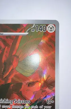 2023 Pokemon Scarlet Violet Obsidian Flames Scizor 205 /197 Full Art Holographic - Image 4