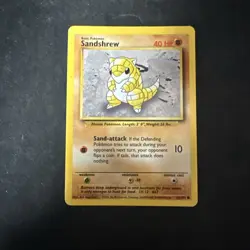 1999 Pokemon Base Set Sandshrew 62/102 D19 - Image 1
