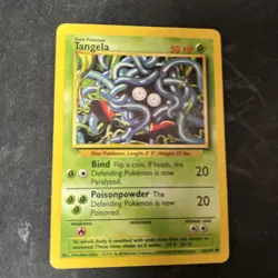 Pokemon Base Set Unlimited 66/102 Tangela Common D10 - Image 1