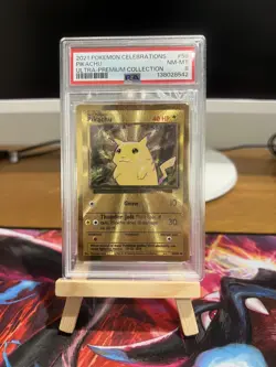 2021 POKEMON CELEBRATIONS ULTRA-PREMIUM COLLECTION #58 PIKACHU ULTRA-PREM PSA 8 - Image 3