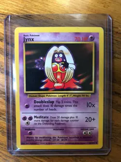 Pokemon TCG Jynx Base Set 31/102 Regular Unlimited Uncommon - Image 1