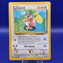 Farfetch'd 27/102 Base Set Unlimited Pokemon MP - Image 1