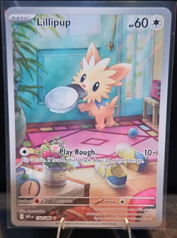 Pokemon Lillipup 154/086 Sv: White Flare Illustration Rare Holo Basic HP 60 - Image 1
