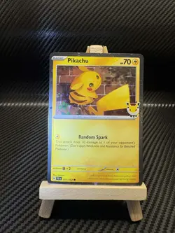 Pikachu 051/162 Pokemon Day Stamped BUTT SWIRL 🌀 - Image 1